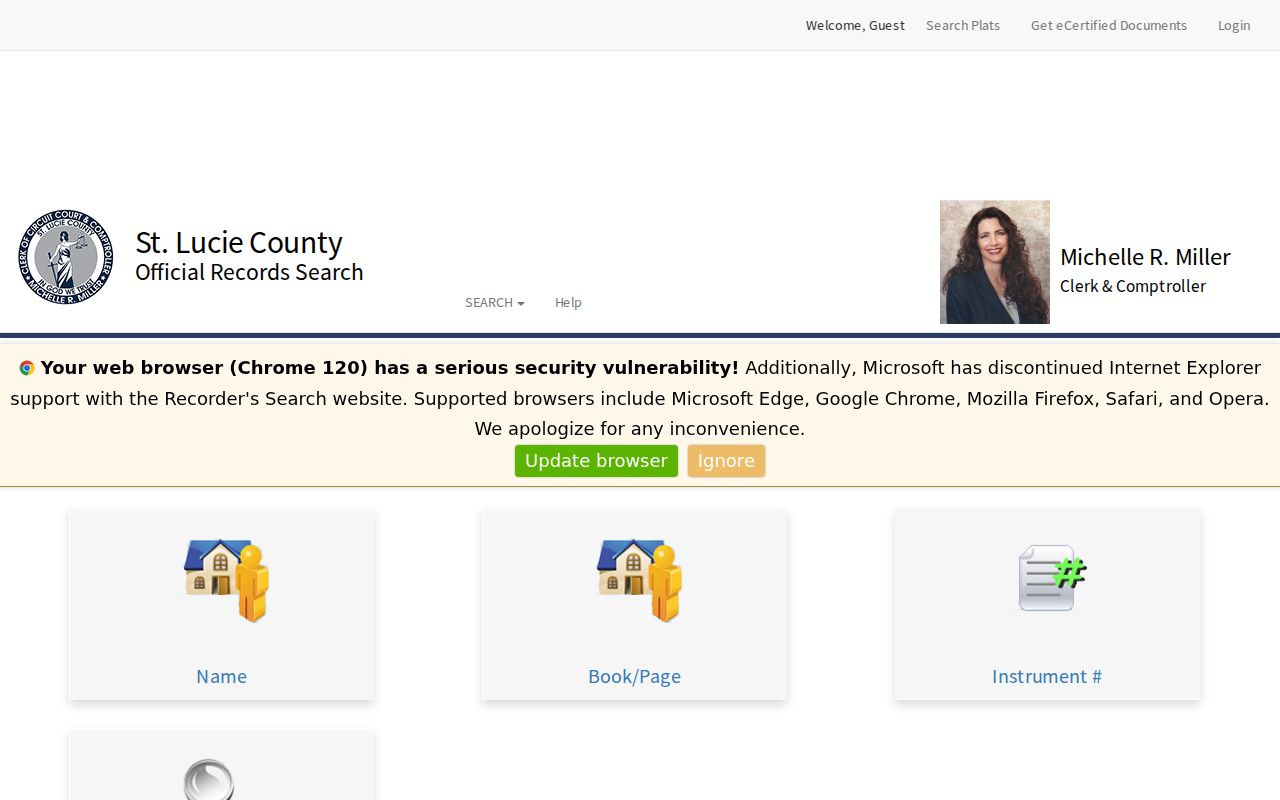 St. Lucie County residents directory Acclaim record index