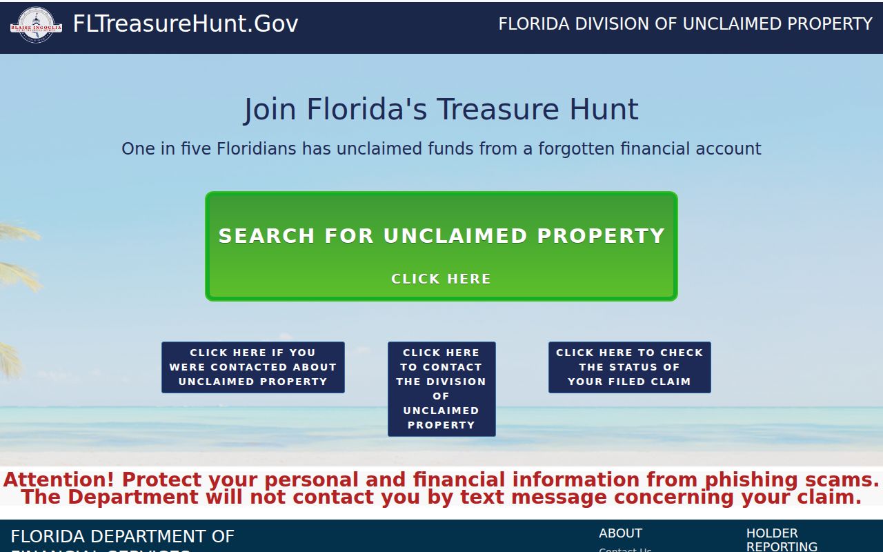 Florida unclaimed property name search for St. Lucie County